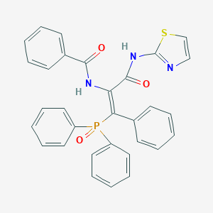 N-{2-(diphenylphosphoryl)-2-phenyl-1-[(1,3-thiazol-2-ylamino)carbonyl]vinyl}benzamide