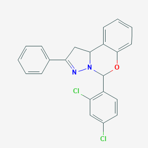 5-(2,4-Dichlorophenyl)-2-phenyl-1,10b-dihydropyrazolo[1,5-c][1,3]benzoxazine