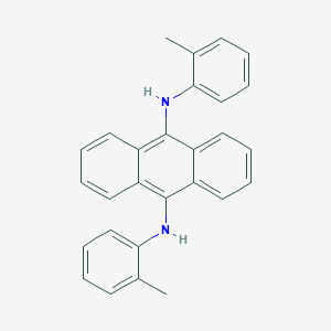 molecular formula C28H24N2 B377022 N-(2-methylphenyl)-N-[10-(2-toluidino)-9-anthryl]amine 