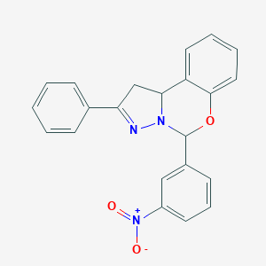 5-(3-Nitrophenyl)-2-phenyl-1,10b-dihydropyrazolo[1,5-c][1,3]benzoxazine
