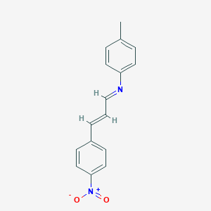 4-methyl-N-[3-(4-nitrophenyl)-2-propenylidene]aniline