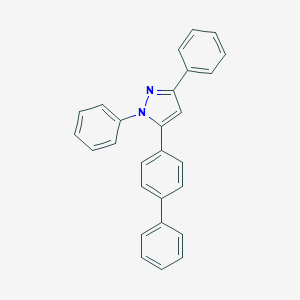 molecular formula C27H20N2 B377033 5-[1,1'-biphenyl]-4-yl-1,3-diphenyl-1H-pyrazole 