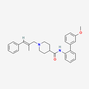 molecular formula C29H32N2O2 B3770390 N-(3'-methoxy-2-biphenylyl)-1-[(2E)-2-methyl-3-phenyl-2-propen-1-yl]-4-piperidinecarboxamide 
