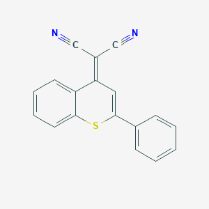2-(2-Phenylthiochromen-4-ylidene)propanedinitrile
