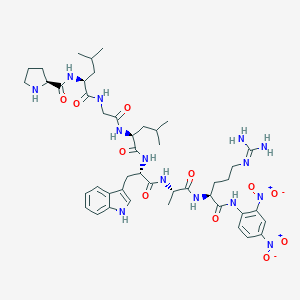 molecular formula C45H64N14O11 B037705 2,4-Dinitrophenylprolyl-leucyl-glycyl-leucyl-tryptophyl-alanyl-argininamide CAS No. 121282-17-5