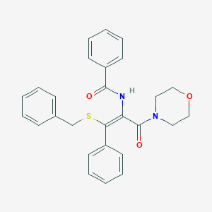 N-[2-(benzylsulfanyl)-1-(4-morpholinylcarbonyl)-2-phenylvinyl]benzamide