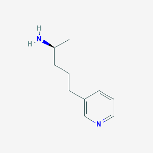 molecular formula C10H16N2 B037708 (S)-2-Amino-5-(3-pyridyl)pentane CAS No. 111954-73-5