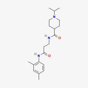 molecular formula C20H31N3O2 B3770849 N-{3-[(2,4-dimethylphenyl)amino]-3-oxopropyl}-1-isopropylpiperidine-4-carboxamide 