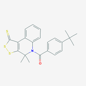 B377086 5-(4-tert-butylbenzoyl)-4,4-dimethyl-4,5-dihydro-1H-[1,2]dithiolo[3,4-c]quinoline-1-thione CAS No. 330180-39-7