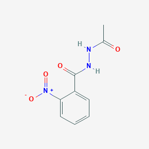 molecular formula C9H9N3O4 B377101 N'-acetyl-2-nitrobenzohydrazide CAS No. 96134-73-5