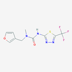 molecular formula C10H9F3N4O2S B3771059 N-(3-furylmethyl)-N-methyl-N'-[5-(trifluoromethyl)-1,3,4-thiadiazol-2-yl]urea 