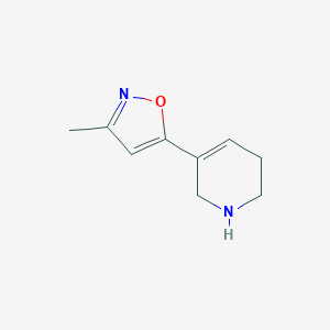 Pyridine, 1,2,3,6-tetrahydro-5-(3-methyl-5-isoxazolyl)-(9CI)
