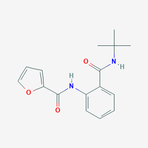 molecular formula C16H18N2O3 B377120 N-[2-(tert-butylcarbamoyl)phenyl]furan-2-carboxamide 