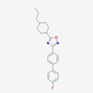molecular formula C23H25FN2O B377131 3-(4'-fluoro[1,1'-biphenyl]-4-yl)-5-(4-propylcyclohexyl)-1,2,4-oxadiazole 