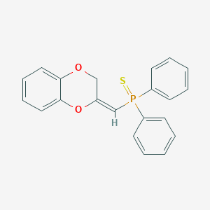 molecular formula C21H17O2PS B377134 1,4-benzodioxin-2(3H)-ylidenemethyl(diphenyl)phosphine sulfide 