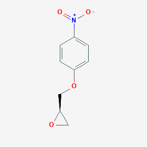 molecular formula C9H9NO4 B037714 Oxirane, ((4-nitrophenoxy)methyl)-, (R)- CAS No. 125279-81-4