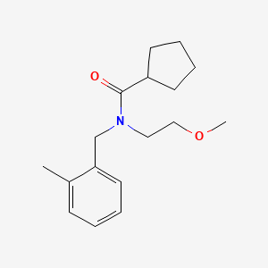 molecular formula C17H25NO2 B3771442 N-(2-methoxyethyl)-N-(2-methylbenzyl)cyclopentanecarboxamide 
