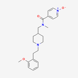 molecular formula C22H29N3O3 B3771785 N-({1-[2-(2-methoxyphenyl)ethyl]-4-piperidinyl}methyl)-N-methylisonicotinamide 1-oxide 