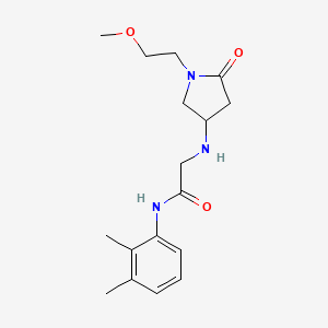 molecular formula C17H25N3O3 B3771869 N-(2,3-dimethylphenyl)-2-{[1-(2-methoxyethyl)-5-oxopyrrolidin-3-yl]amino}acetamide 