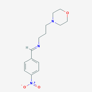 4-[3-({4-Nitrobenzylidene}amino)propyl]morpholine