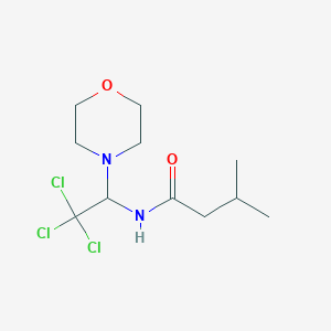3-methyl-N-[2,2,2-trichloro-1-(morpholin-4-yl)ethyl]butanamide