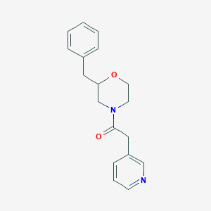 molecular formula C18H20N2O2 B3772001 2-benzyl-4-(3-pyridinylacetyl)morpholine 