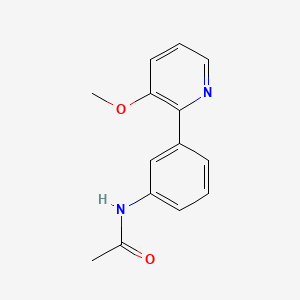 molecular formula C14H14N2O2 B3772007 N-[3-(3-methoxy-2-pyridinyl)phenyl]acetamide 
