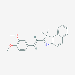 2-[(E)-2-(3,4-dimethoxyphenyl)ethenyl]-1,1-dimethylbenzo[e]indole