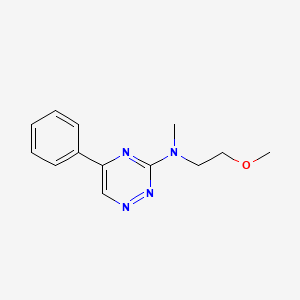 molecular formula C13H16N4O B3772485 N-(2-methoxyethyl)-N-methyl-5-phenyl-1,2,4-triazin-3-amine 
