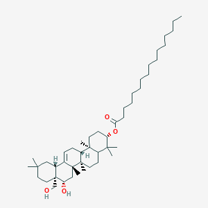 molecular formula C46H80O4 B037725 O-Palmityllongispinogenin CAS No. 122249-95-0