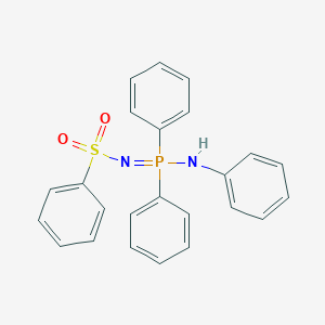 molecular formula C24H21N2O2PS B377257 N-[anilino(diphenyl)phosphoranylidene]benzenesulfonamide 