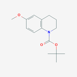 molecular formula C15H21NO3 B037726 Tert-butyl 6-methoxy-3,4-dihydroquinoline-1(2H)-carboxylate CAS No. 121006-53-9