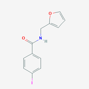 molecular formula C12H10INO2 B377287 N-(furan-2-ylmethyl)-4-iodobenzamide CAS No. 329209-85-0