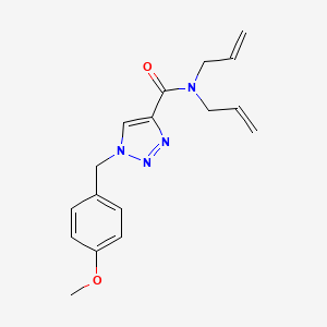 molecular formula C17H20N4O2 B3772880 N,N-diallyl-1-(4-methoxybenzyl)-1H-1,2,3-triazole-4-carboxamide 
