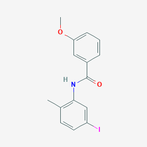 molecular formula C15H14INO2 B377290 N-(5-iodo-2-methylphenyl)-3-methoxybenzamide 
