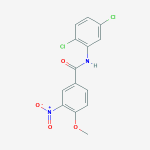 molecular formula C14H10Cl2N2O4 B377293 N-(2,5-dichlorophenyl)-4-methoxy-3-nitrobenzamide 