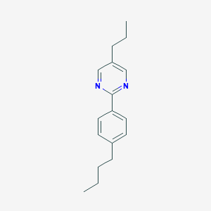 molecular formula C17H22N2 B037733 2-(4-Butylphenyl)-5-propylpyrimidine CAS No. 123740-94-3