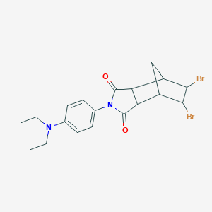 5,6-dibromo-2-[4-(diethylamino)phenyl]hexahydro-1H-4,7-methanoisoindole-1,3-dione