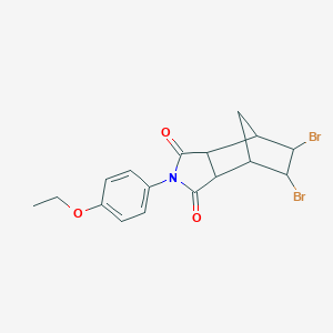 8,9-Dibromo-4-(4-ethoxyphenyl)-4-azatricyclo[5.2.1.0~2,6~]decane-3,5-dione