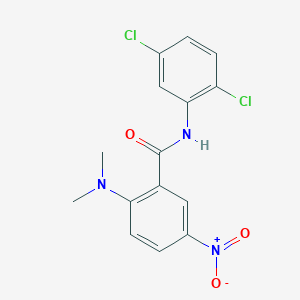 molecular formula C15H13Cl2N3O3 B377350 N-(2,5-dichlorophenyl)-2-(dimethylamino)-5-nitrobenzamide 