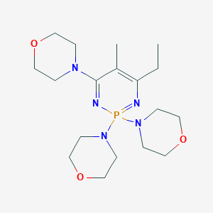 4-Ethyl-5-methyl-2,2,6-tri(4-morpholinyl)-1,3,2lambda~5~-diazaphosphinine