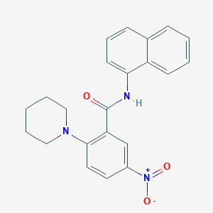 5-nitro-N-(1-naphthyl)-2-(1-piperidinyl)benzamide