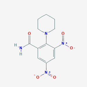 3,5-Dinitro-2-(piperidin-1-yl)benzamide