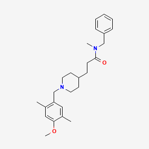 molecular formula C26H36N2O2 B3773585 N-benzyl-3-[1-(4-methoxy-2,5-dimethylbenzyl)-4-piperidinyl]-N-methylpropanamide 