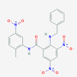 2-(benzylamino)-N-(2-methyl-5-nitrophenyl)-3,5-dinitrobenzamide
