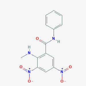 2-(methylamino)-3,5-dinitro-N-phenylbenzamide