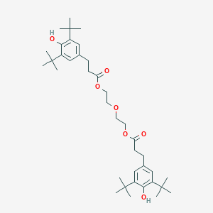 2-(2-{[3-(3,5-Ditert-butyl-4-hydroxyphenyl)propanoyl]oxy}ethoxy)ethyl 3-(3,5-ditert-butyl-4-hydroxyphenyl)propanoate
