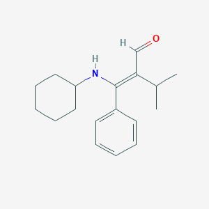 3-(Cyclohexylamino)-2-isopropyl-3-phenylacrylaldehyde