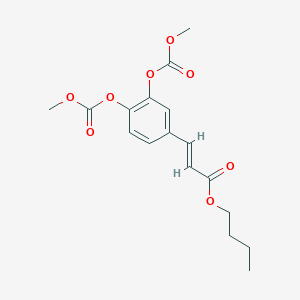 Butyl 3-{3,4-bis[(methoxycarbonyl)oxy]phenyl}acrylate