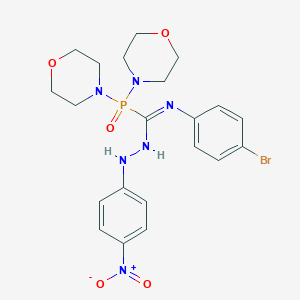 N-(4-bromophenyl)-N'-{4-nitrophenyl}di(4-morpholinyl)phosphinecarbohydrazonamide oxide